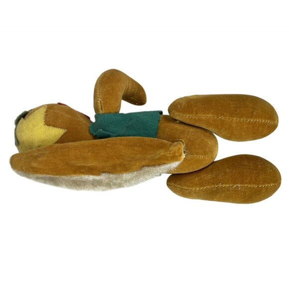 Vintage Squirrel Plush Stuffed Animal Toy Antique Stars On Head Vest Jointed - Picture 8 of 9